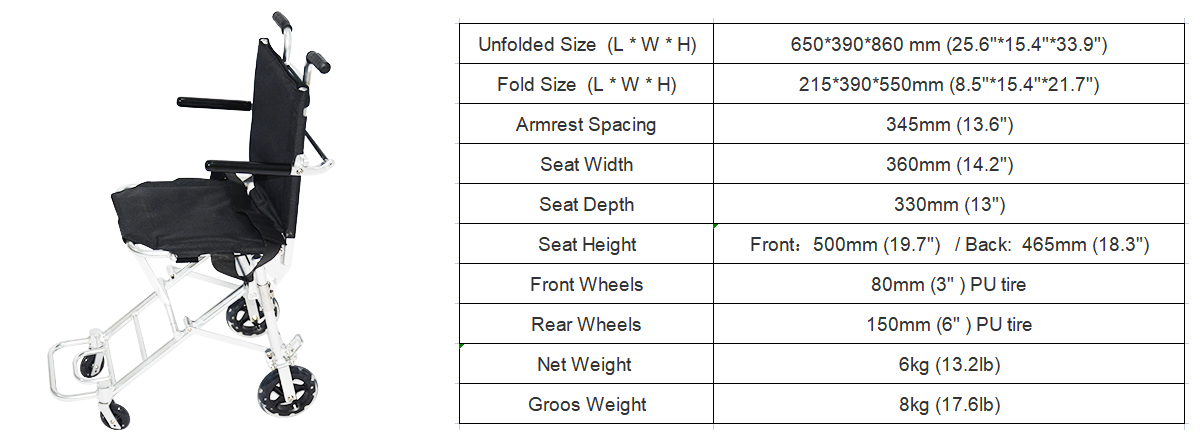 JBH الكراسي المتحركة للنقل