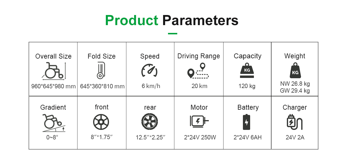 تفاصيل كرسي متحرك من سبائك D10 