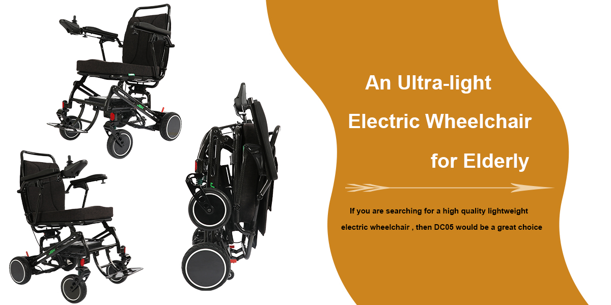 كرسي كهربائي خفيف للغاية لكبار السن